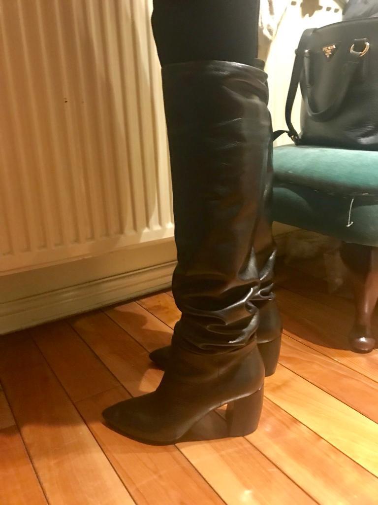 prada slouch boots